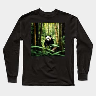 Bamboo Panda Long Sleeve T-Shirt